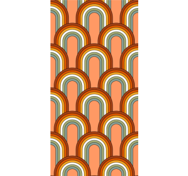 Retro bågemönster Rullgardin mer vintage - Tenstickers