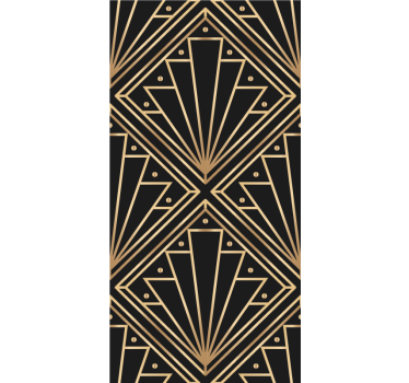 "art deco" gyllene former rullgardin elegans - Tenstickers