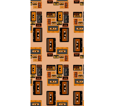 Retro kassettband Rullgardin mer vintage - Tenstickers