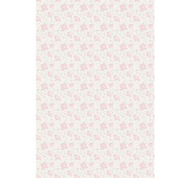 Känsliga rosa rosor Rullgardin blommig - Tenstickers