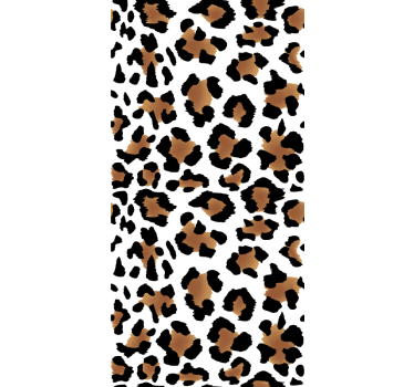 Leopard enkelt djurtryck djur rullgardin - Tenstickers