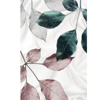 Löv botaniskt tema Rullgardin vardagsrum - Tenstickers