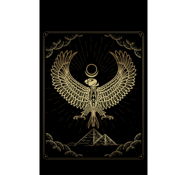 Egyptiska solguden 'horus' rullgardin elegans - Tenstickers