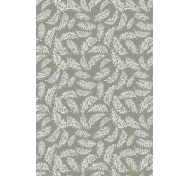 Fjäder beige "hampton" blommor och växt rullgardin - Tenstickers