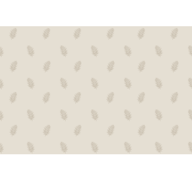 Lövrankor i nordisk stil i beige nordisk rullgardin - Tenstickers