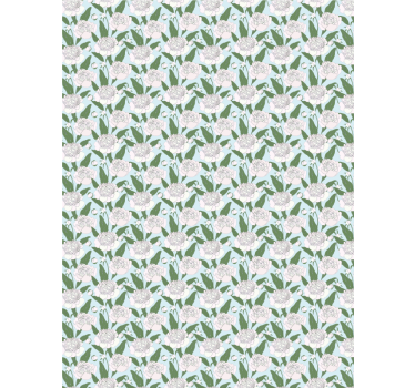 Tecknade blommor och växt rullgardin - Tenstickers