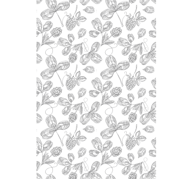 Blommig broderi rullgardin - Tenstickers
