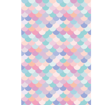 Geometriska hängande cirklar vardagsrum rullgardin - Tenstickers