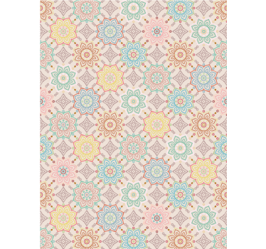 Original "granny chic" blomrullgardin - Tenstickers