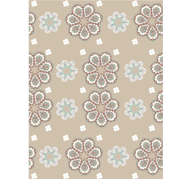 Elegant "granny chic" mönsterrullgardin - Tenstickers