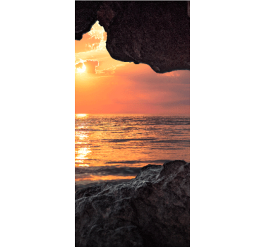 3d grotta soluppgång ocean original persienn - Tenstickers