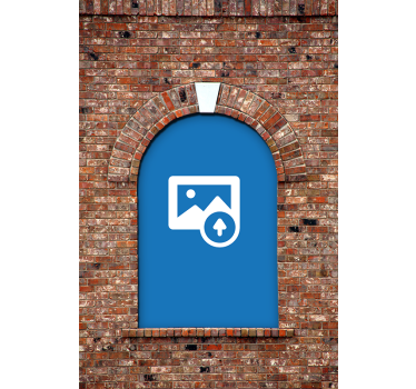 Anpassningsbar 3d-båggardin - Tenstickers