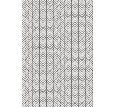 Elegant fiskbensmönster blomgardin - Tenstickers