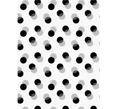 Rullgardin med geometrisk prickdesign - Tenstickers