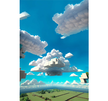 Himmel av kuber barn rullgardin - Tenstickers