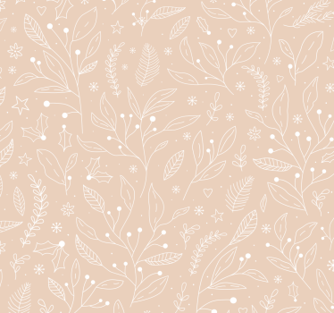 Julväxter Rullgardin beige - Tenstickers