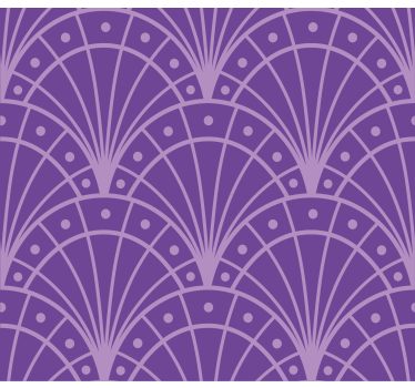 Minimalistisk lila artdeco Rullgardin vardagsrum - Tenstickers
