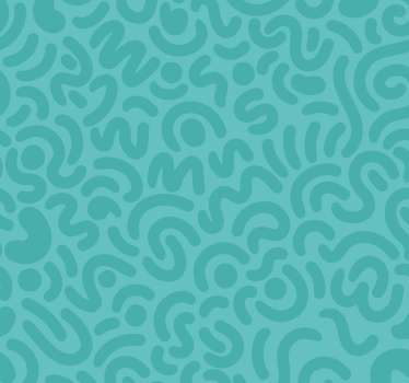 Abstrakta doodles Rullgardin turkos - Tenstickers