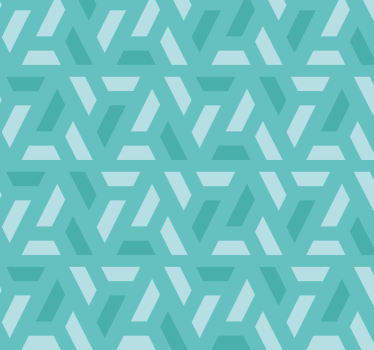 Trianglar mönster Rullgardin turkos - Tenstickers