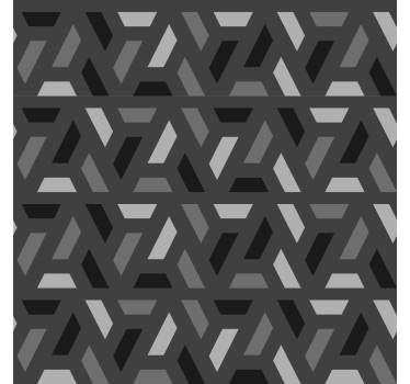 Geometriska trianglar svarta toner Rullgardin vardagsrum - Tenstickers