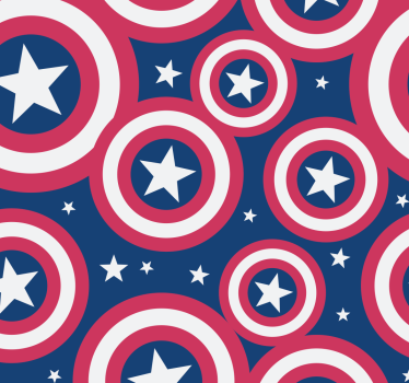 Amerika rundad sköld Rullgardin superhjälte - Tenstickers