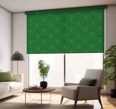 Art déco Rullgardin grön - Tenstickers