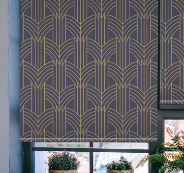 Art deco stil geo mönster rullgardin elegans - Tenstickers