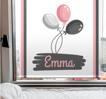 Ballonger med namn Rrullgardin barn - Tenstickers