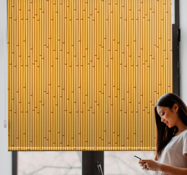 Japandi bambu rör mönster rullgardin - Tenstickers