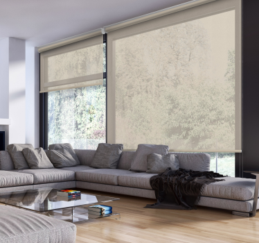 Beige skärm vardagsrum rullgardin - Tenstickers