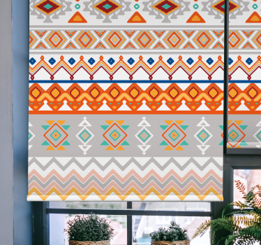 Bohemisk stil mönster texturer och mönster rullgardin - Tenstickers