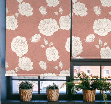 Delikat arrangemang Rullgardin blommig - Tenstickers