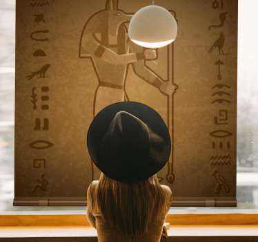 Egyptisk mytologi gud 'seth' original rullgardin - Tenstickers