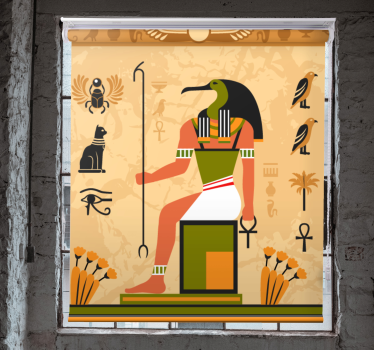 Egyptiska månens gud original rullgardin - Tenstickers