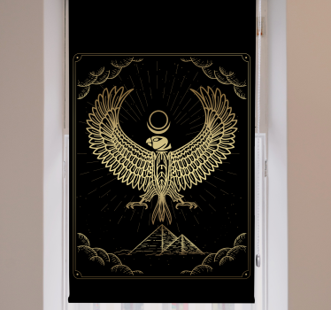 Egyptiska solguden 'horus' rullgardin elegans - Tenstickers