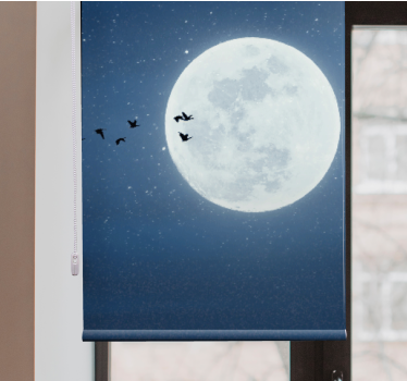 Fullmåne och himmel original rullgardin - Tenstickers