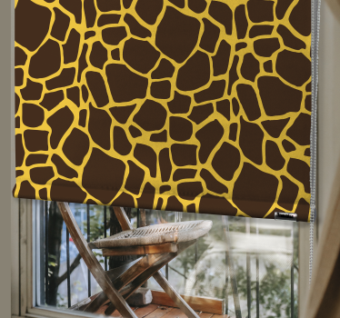 Giraff tryck djur rullgardin - Tenstickers
