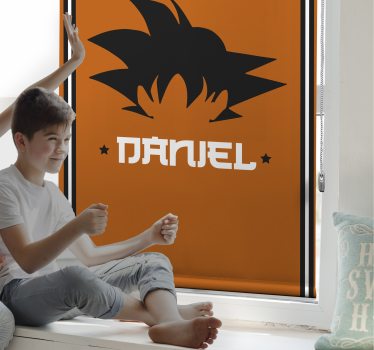 Goku anpassningsbar Rullgardin superhjälte - Tenstickers