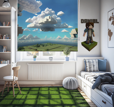 Himmel av kuber barn rullgardin - Tenstickers