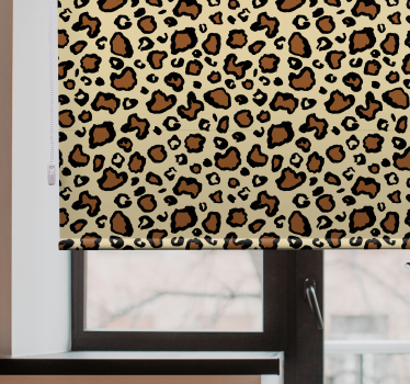Klassisk leopard animal print djur rullgardin - Tenstickers