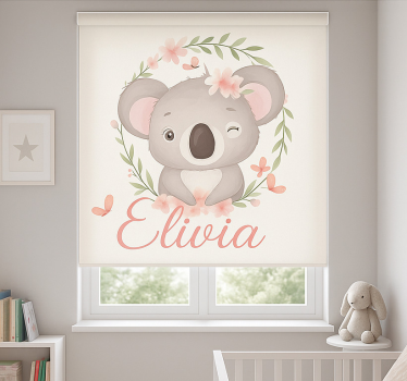 Koala med namn Rullgardin personlig - Tenstickers