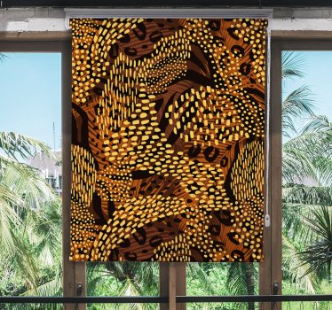 Leopard grenar djur rullgardin - Tenstickers