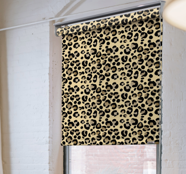 Leopardtryck djur rullgardin - Tenstickers