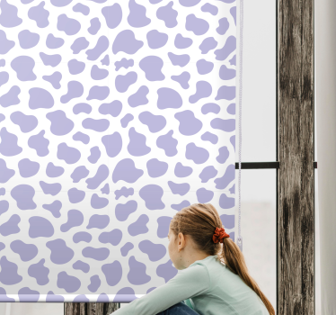 Lila ko tryck tonåring rullgardin - Tenstickers