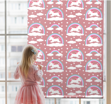 Magiskt enhörningstema Rrullgardin barn - Tenstickers