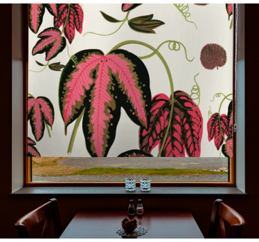 Maranta mönster blomma rullgardin - Tenstickers