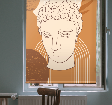 Minimal antik skulptur av hermes rullgardin konst - Tenstickers