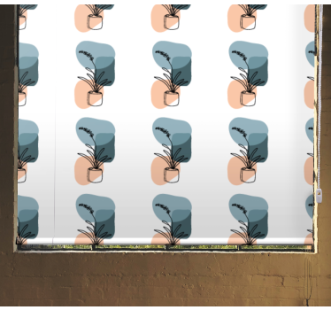 Minimalistisk orkidédesign Rullgardin blommig - Tenstickers