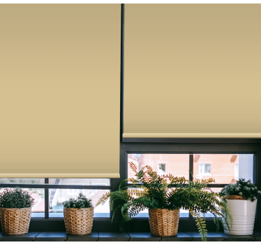 Modern beige elfenben färg vardagsrum rullgardin - Tenstickers
