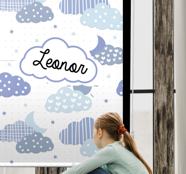 Moln med dods personlig rullgardin - Tenstickers